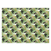 オランダウサギオングリーンタイルホームアクセント テーブルクロス (正面(横))