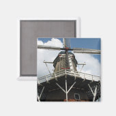 オランダオランダウィンドミル冷蔵庫用マグネットスクエア マグネット (正面/裏面)