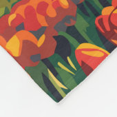 オランダオランダトラベルアートヴィンテージ フリースブランケット (角)