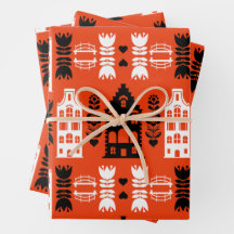 オランダオランダフォークアートプリント