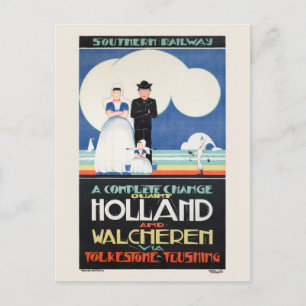 オランダオランダヴィンテージポスター1924 ポストカード
