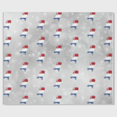 オランダオランダ国旗の地図 ラッピングペーパー (フラット)