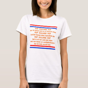 オランダオレンジサッカーチームチャントホップホランドハップ Tシャツ