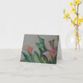 オランダカイウのLiiesの芸術のメッセージカード カード (黄色い花)