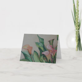 オランダカイウのLiiesの芸術のメッセージカード カード