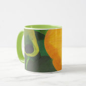 オランダカイウのLillyの黄色いマグ マグカップ (正面左)