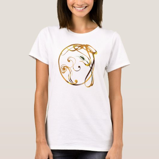 オランダカイウのOrnamental Tシャツ (正面)