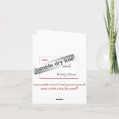 オランダカイウユリのサンキューカード サンキューカード (裏面)