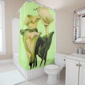 オランダカイウユリのプリント シャワーカーテン (インサイチュ)