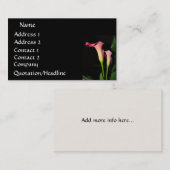 オランダカイウユリの名刺 名刺 (正面/裏面)