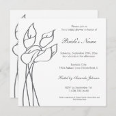 オランダカイウユリの招待 招待状 (正面/裏面)