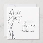 オランダカイウユリの招待 招待状 (裏面)