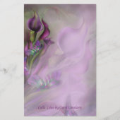 オランダカイウユリの文房具 便箋 (正面)