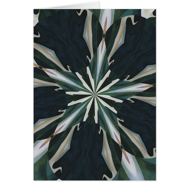 オランダカイウユリの星の万華鏡のように千変万化するパターン (正面)