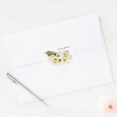 オランダカイウユリの結婚式招待状の封筒用シール ハートシール (封筒)