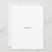 オランダカイウユリの結婚式招待状 招待状 (裏面)