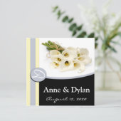 オランダカイウユリの結婚式招待状 招待状 (スタンド正面)