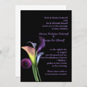 オランダカイウユリの結婚式招待状 招待状 (正面/裏面)