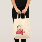 オランダカイウユリの花の財布 トートバッグ (正面(商品))