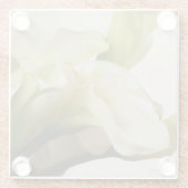 オランダカイウユリガラスのコースター ガラスコースター (裏面)