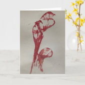 オランダカイウユリ カード (黄色い花)