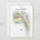 オランダカイウユリ-招待状 招待状 (裏面)