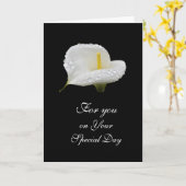 オランダカイウLilly: 特別な日 カード (黄色い花)