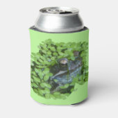 オランダカエル顔とダックウィードクーラーボックス 缶クーラー (缶裏面)
