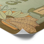 オランダカカオ&チョコレートラベル1900年頃 ポスター (角)