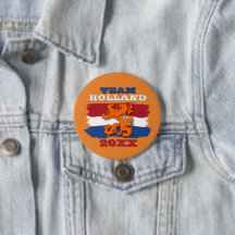 オランダカスタム国旗オレンジライオンチームHolland 2023