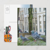 オランダカナルハウスアンドハトンはがき ポストカード (正面/裏面)