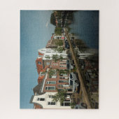 オランダカナルハウスインデルフトオランダ ジグソーパズル (縦)