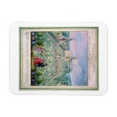 オランダガーデン, 1650 (紙上のw/c) マグネット (横)