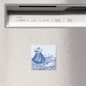 オランダガールガースブルーデルフトルック マグネット (インサイチュ (食洗機))