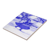 オランダガールデルフトブルー タイル (側面)