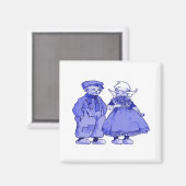 オランダキッズインブルー マグネット (正面/裏面)