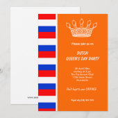 オランダクイーンズデー（コニンニネダグ） 招待状 (正面/裏面)