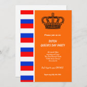 オランダクイーンズデー（コニンニネダグ） 招待状 (正面/裏面)