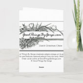 オランダクリスマスの子供の踊り、カスタマイズ シーズンカード (裏面)