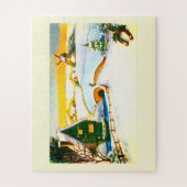 オランダクリスマス雪景色 ジグソーパズル (縦)