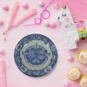 オランダクレストブルーデルフト紙プレート ペーパープレート (パーティー)