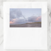 オランダコーストサンセットフォトシール 長方形シール (バッグ)