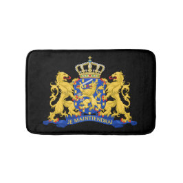 オランダコート・オブ・アームズ・オン・ブラックbmcnt バスマット