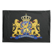 オランダコート・オブ・アームズ・オン・ブラックpccnt 枕カバー (裏面)