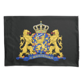 オランダコート・オブ・アームズ・オン・ブラックpccnt 枕カバー