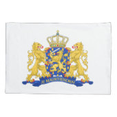 オランダコート・オブ・アームズ・オン・ホワイト 枕カバー (裏面)