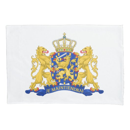 オランダコート・オブ・アームズ・オン・ホワイト 枕カバー (正面)