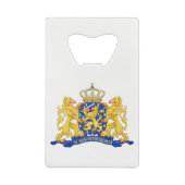 オランダコート・オブ・アームズon wt bocnt クレジットカード栓抜き (裏面)