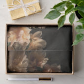 オランダゴールデンエイジスタイルエテリアールピーチフラワーズ 薄葉紙 (ギフト)