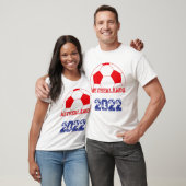 オランダサッカーボール国旗2022 – ホランドフットバ Tシャツ (ユニセックス)